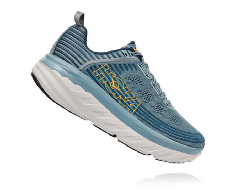 Hoka One One Tenisky Panske Modre - Bondi 6 - 85063-GMVH